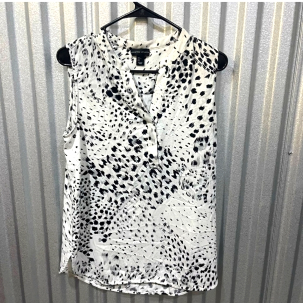 Adrienne Vittadini Spot Print Blouse